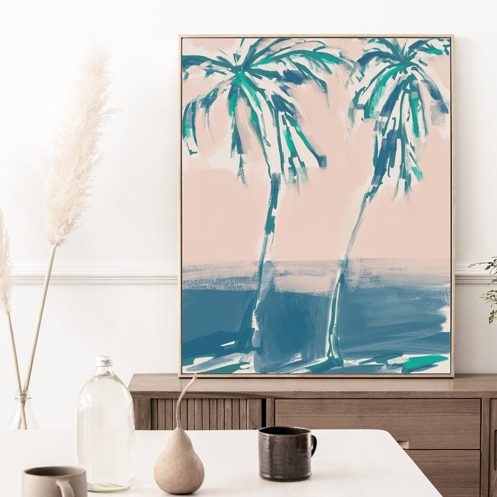 Leaning Palms - Art Print or Canvas - Jetty Home