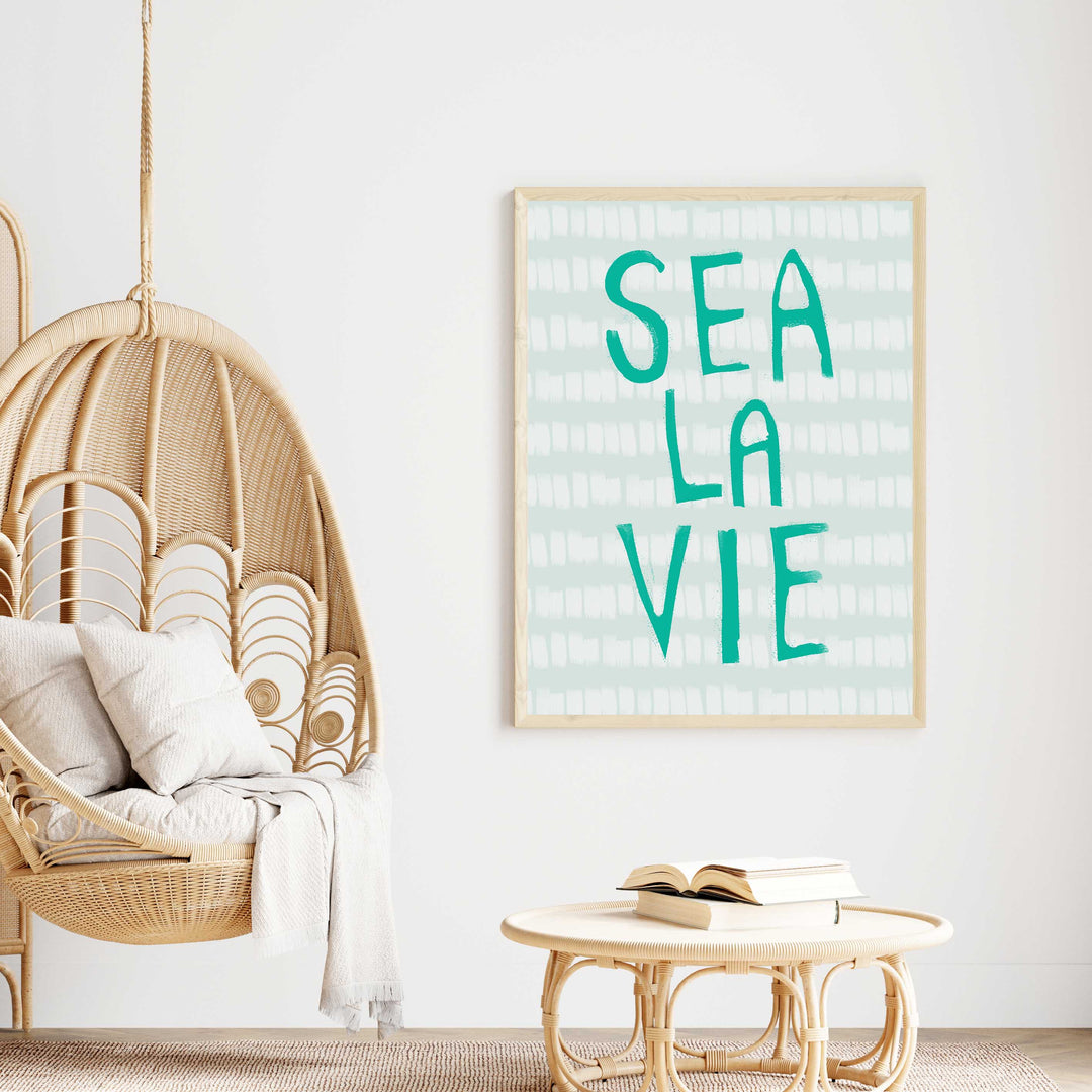 Sea La Vie Quote - Art Print or Canvas - Jetty Home