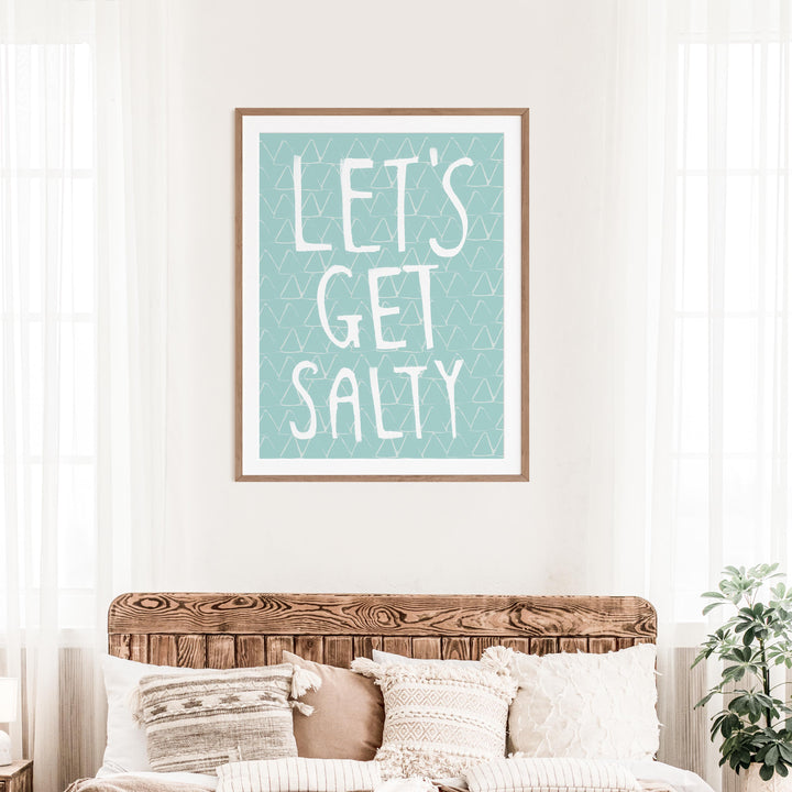 Let's Get Salty Quote - Art Print or Canvas - Jetty Home