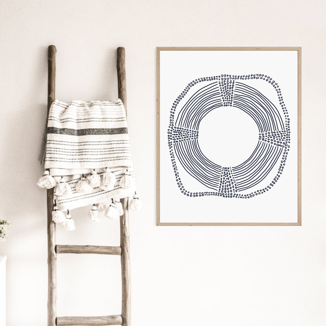 Life Preserver, No. 2  - Art Print or Canvas - Jetty Home