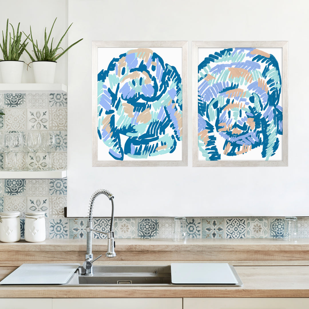 Mellow Manatees Diptych - Set of 2