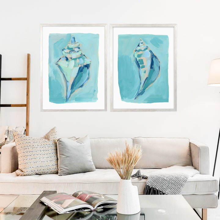 Shoreside Shells Diptych - Set of 2