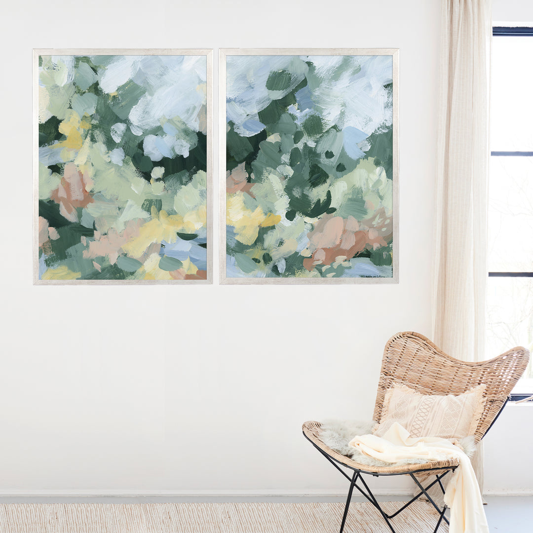 Floral Echoes Diptych - Set of 2 - Jetty Home