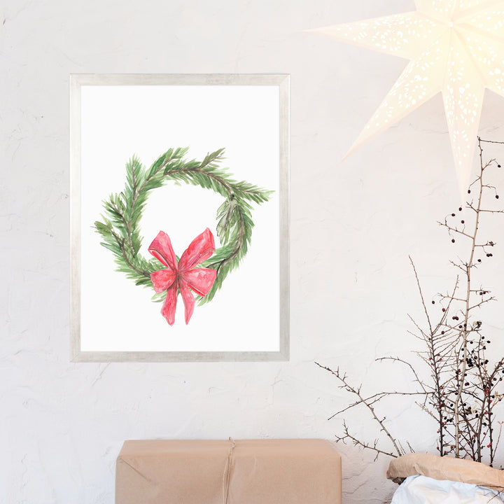 Watercolor Christmas Wreath - Jetty Home