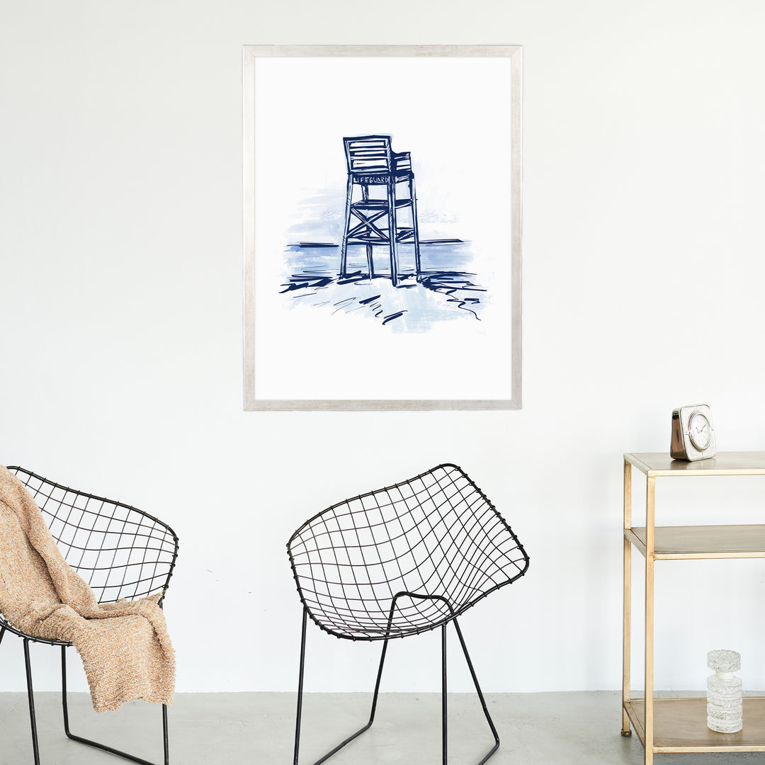 Blue Lifeguard Tower - Jetty Home