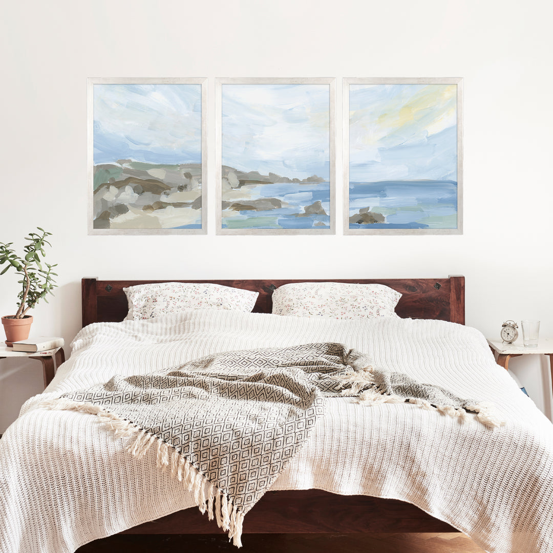 Coastline in the Morning - Set of 3