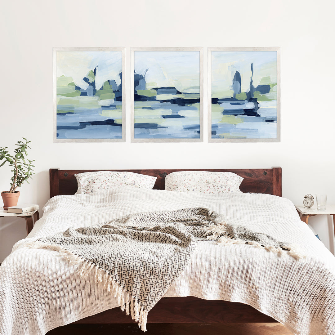 The Rippled Lakeside - Set of 3