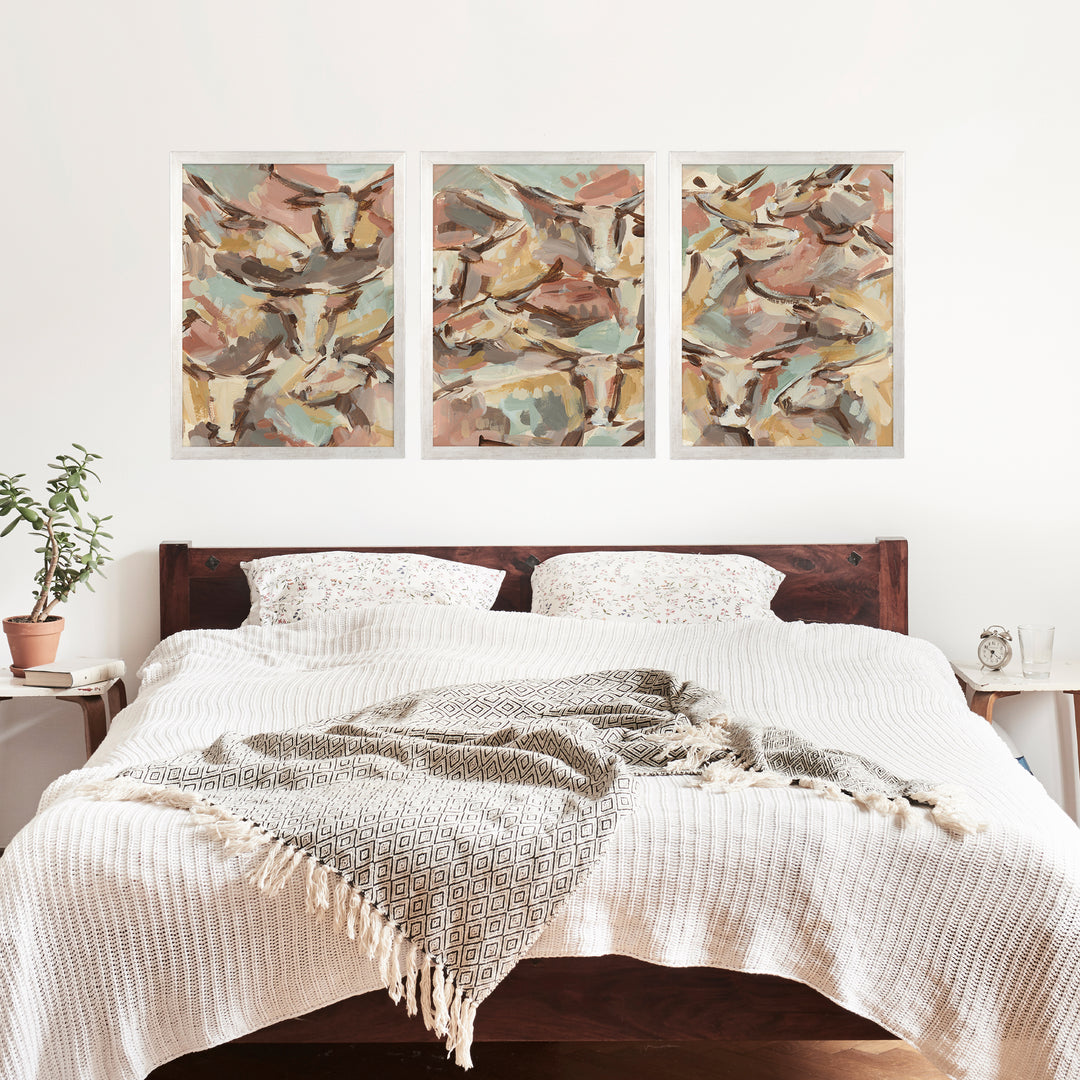 Western Herd Triptych - Set of 3 - Jetty Home