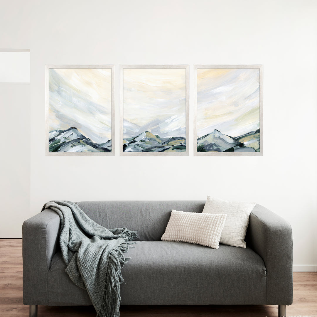 Mountain Landscape Vista - Set of 3