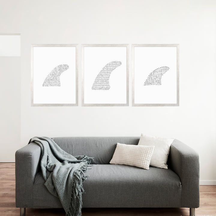 Surfboard Fin Studies - Set of 3