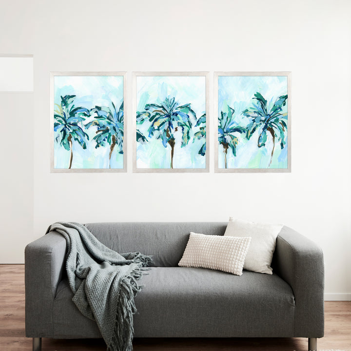 Breezy Island Palms - Set of 3