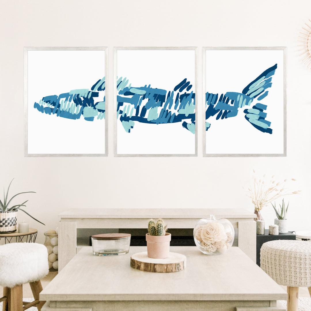 The Barracuda Triptych - Set of 3