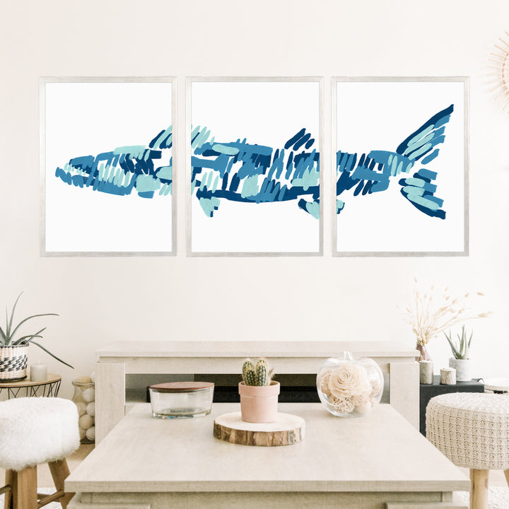 The Barracuda Triptych - Set of 3