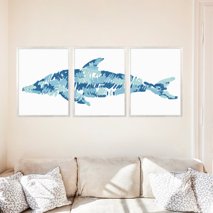The Dolphin Triptych - Set of 3
