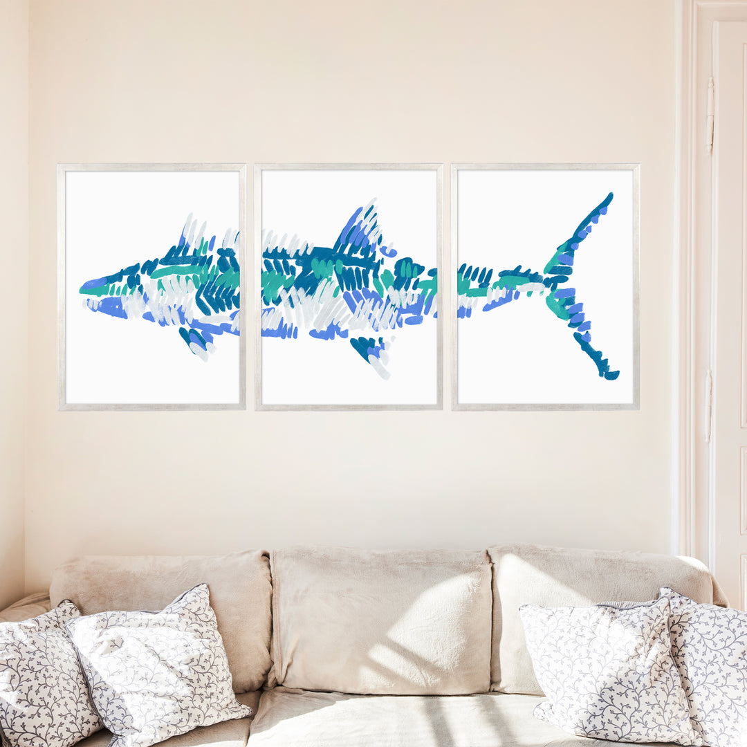 The Kingfish Triptych - Set of 3