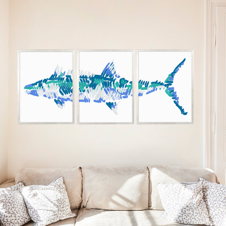 The Kingfish Triptych - Set of 3