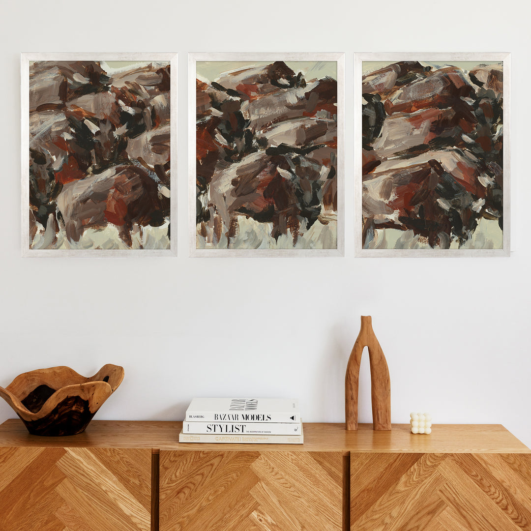 The Wild West Triptych - Set of 3