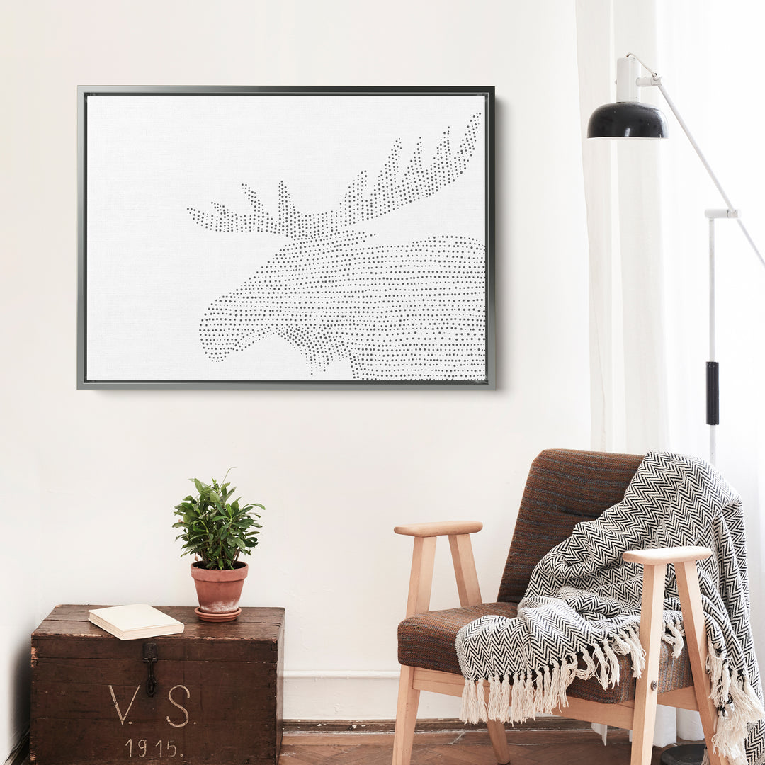 Minimalist Moose Illustration