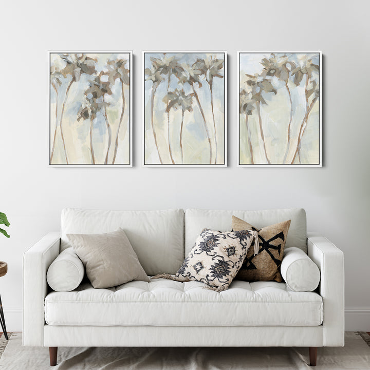 Warm Palm Daze Triptych - Set of 3