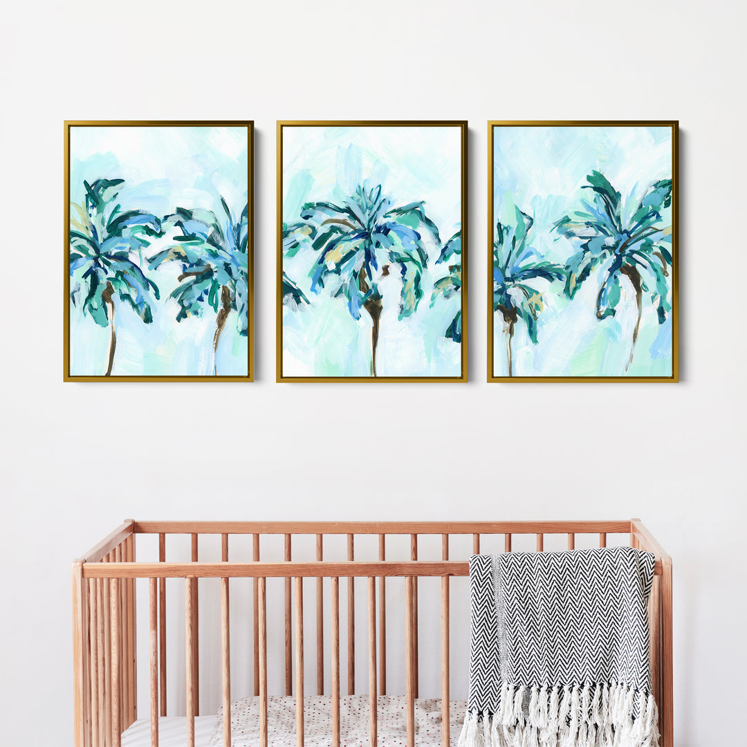 Breezy Island Palms - Set of 3