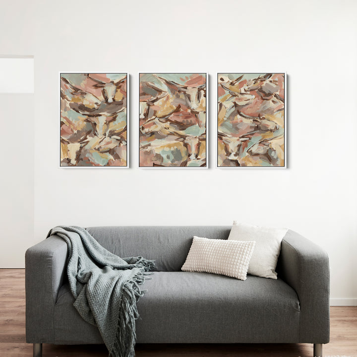 Western Herd Triptych - Set of 3 - Jetty Home