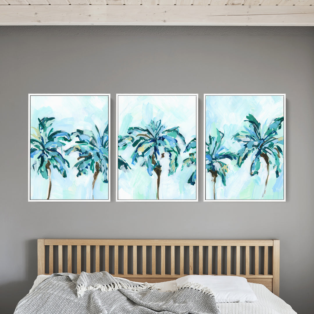 Breezy Island Palms - Set of 3