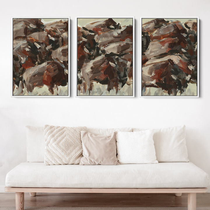 The Wild West Triptych - Set of 3