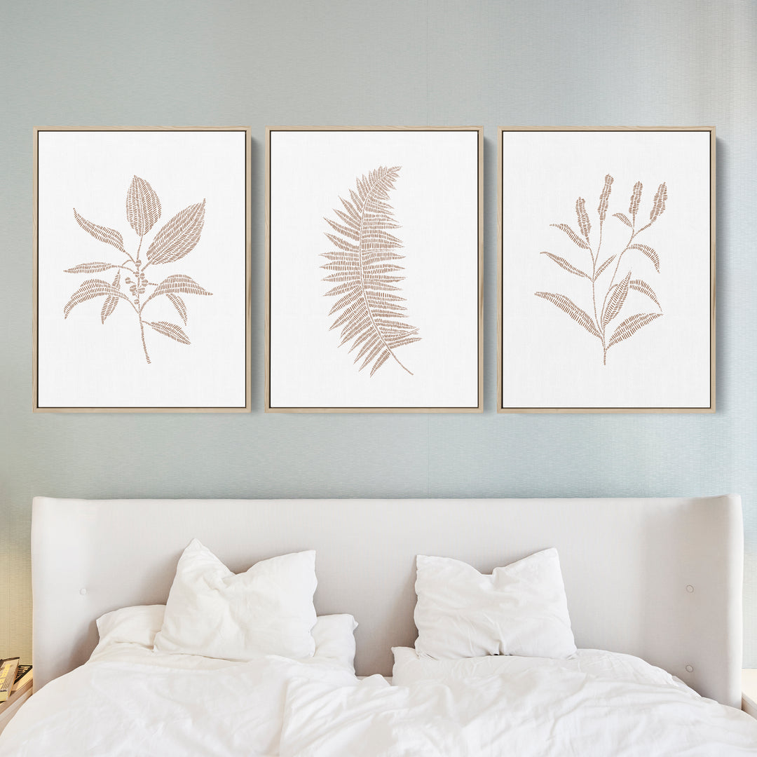 Modern Plant Life Triptych - Set of 3 - Jetty Home