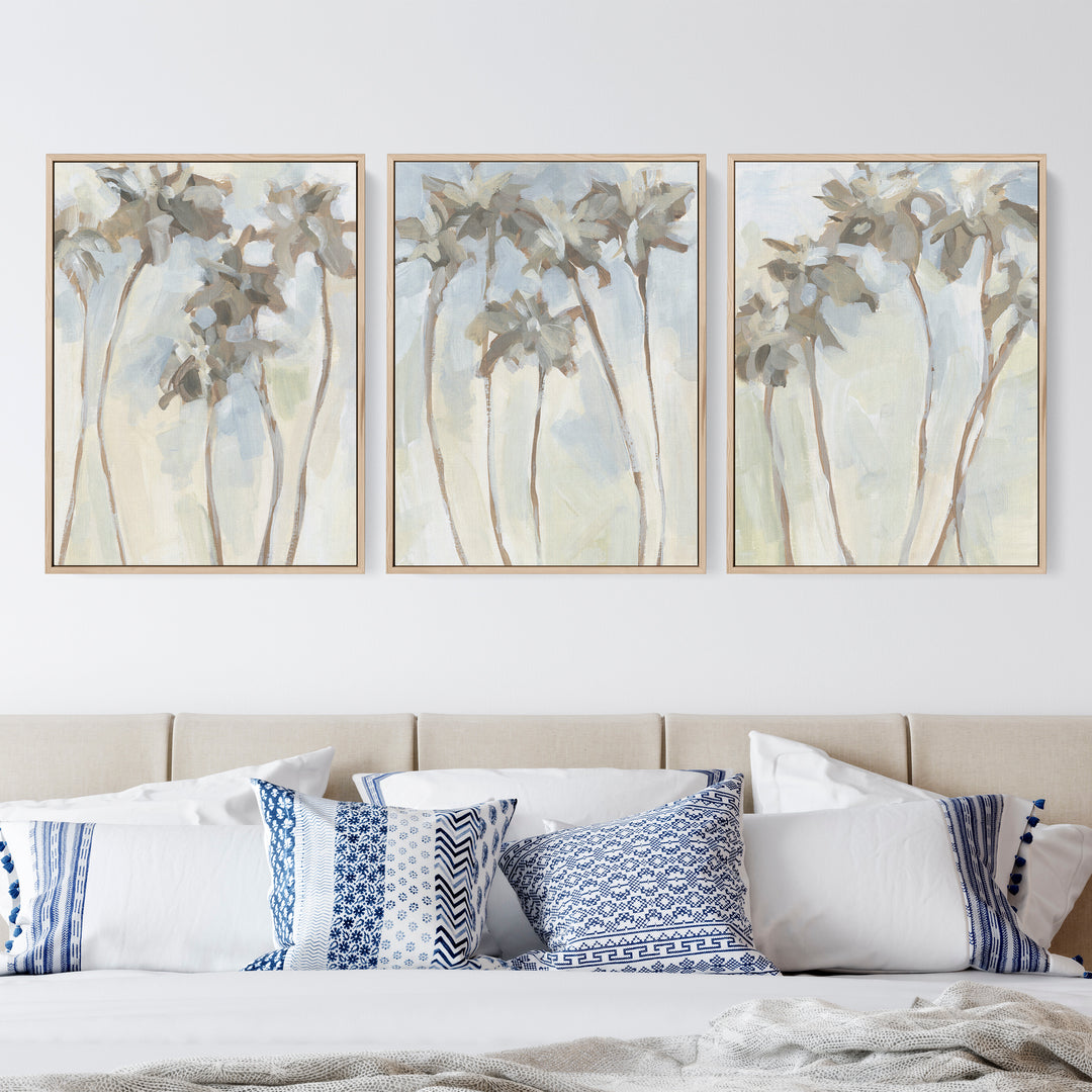 Warm Palm Daze Triptych - Set of 3