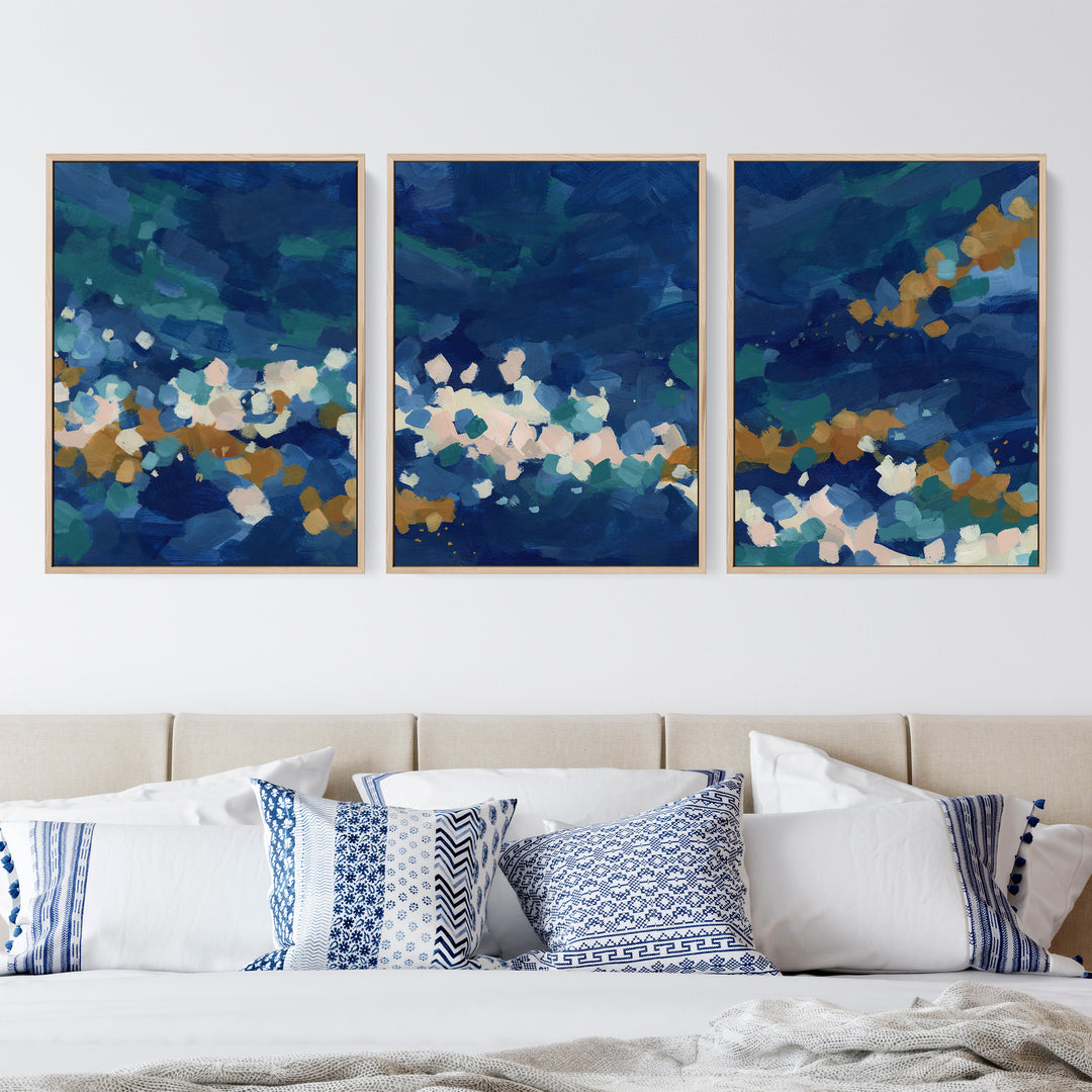 Pacific Medley Triptych - Set of 3  - Art Prints or Canvases - Jetty Home