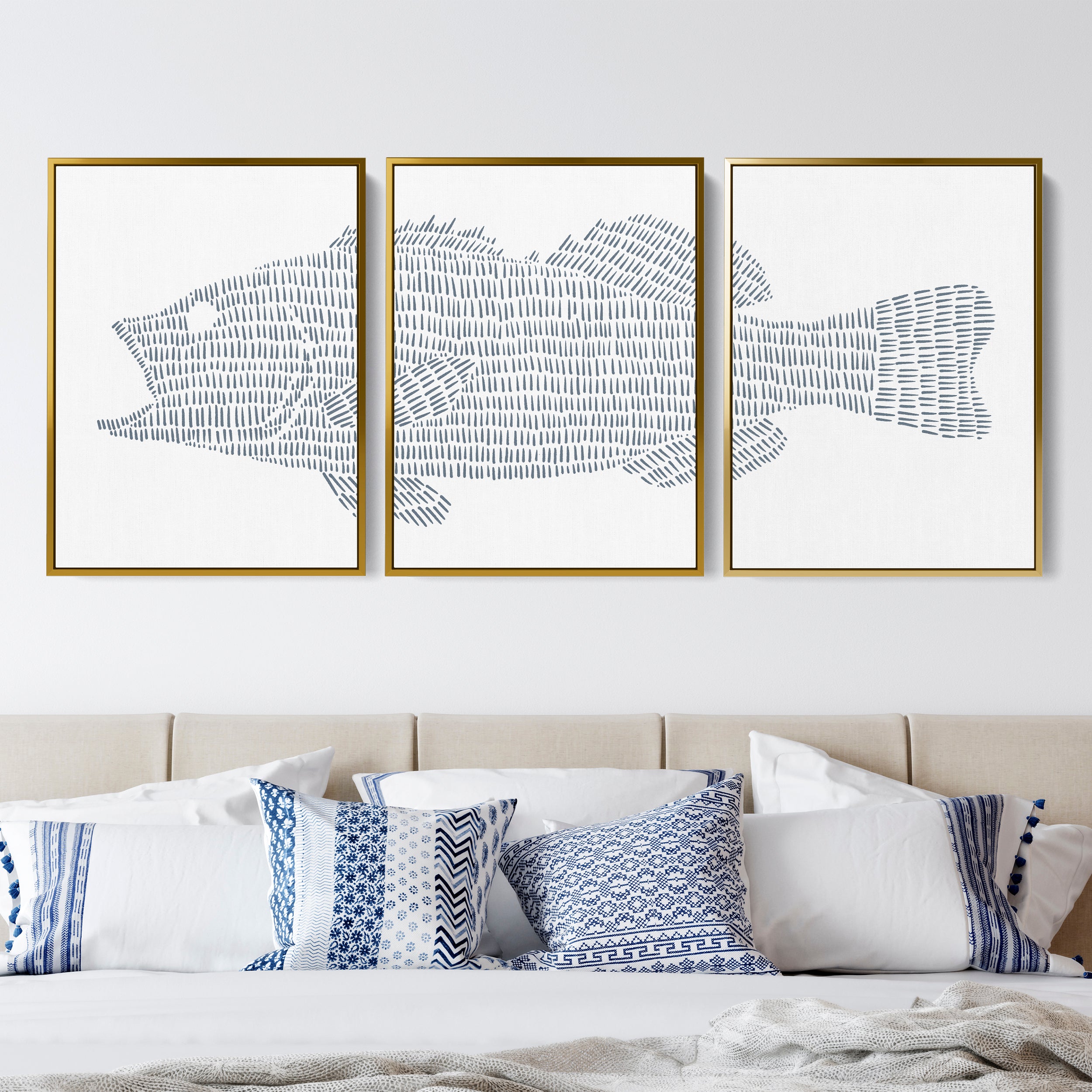 Bass Fishing cheapest Framed Print Set