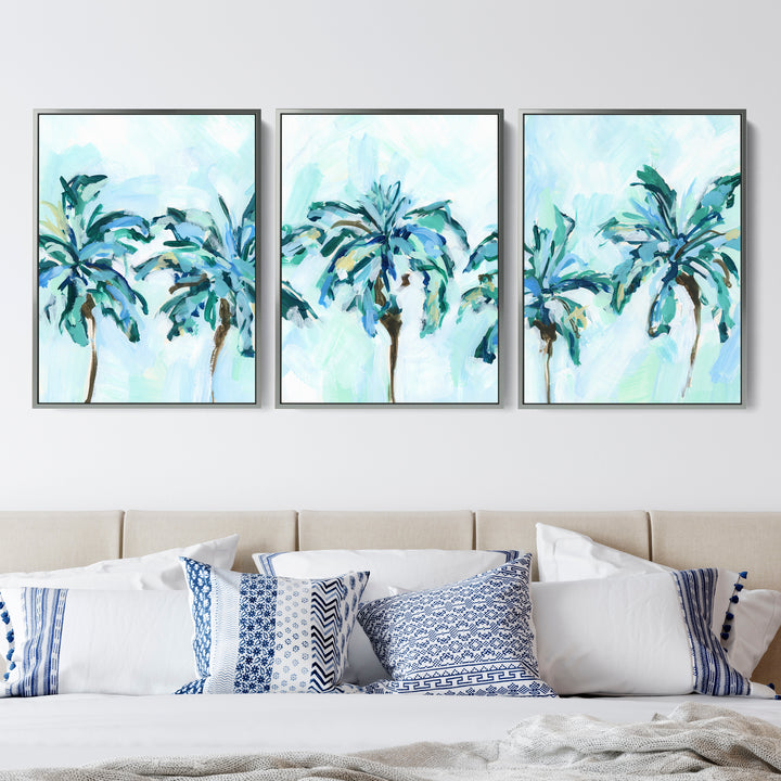 Breezy Island Palms - Set of 3