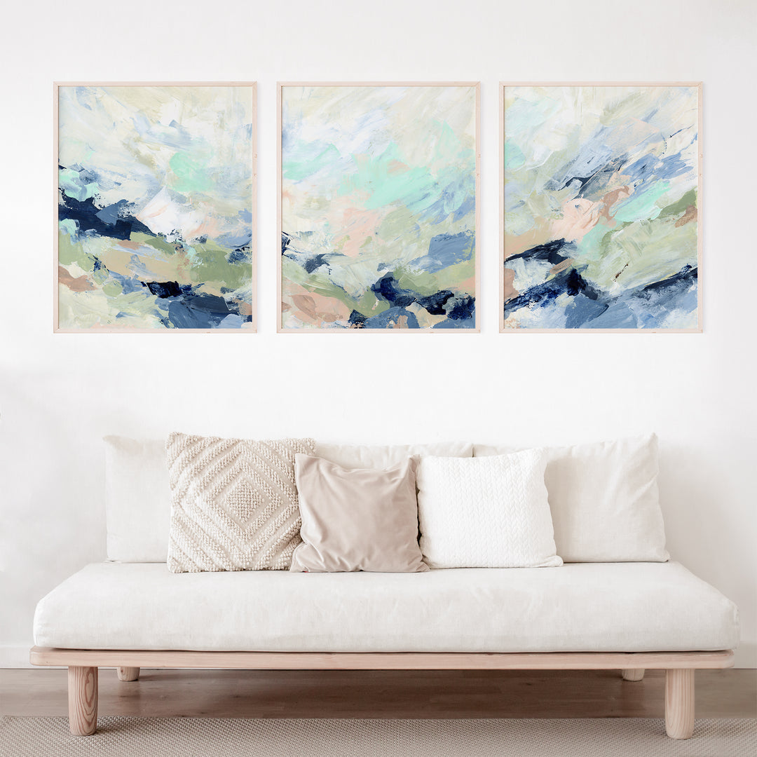 The Misted Wake - Set of 3  - Art Prints or Canvases - Jetty Home