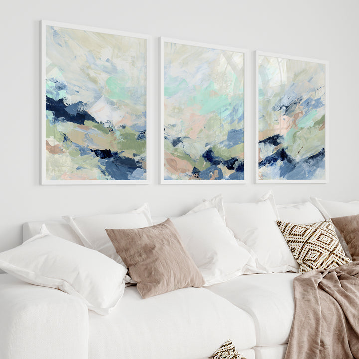 The Misted Wake - Set of 3  - Art Prints or Canvases - Jetty Home