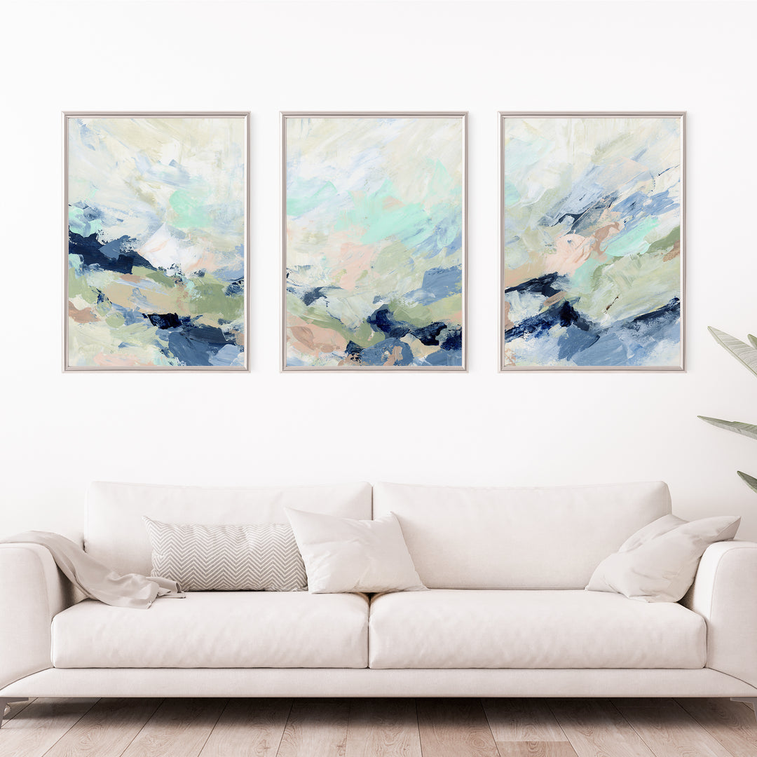 The Misted Wake - Set of 3  - Art Prints or Canvases - Jetty Home