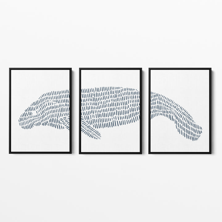 Manatee Illustration - Set of 3