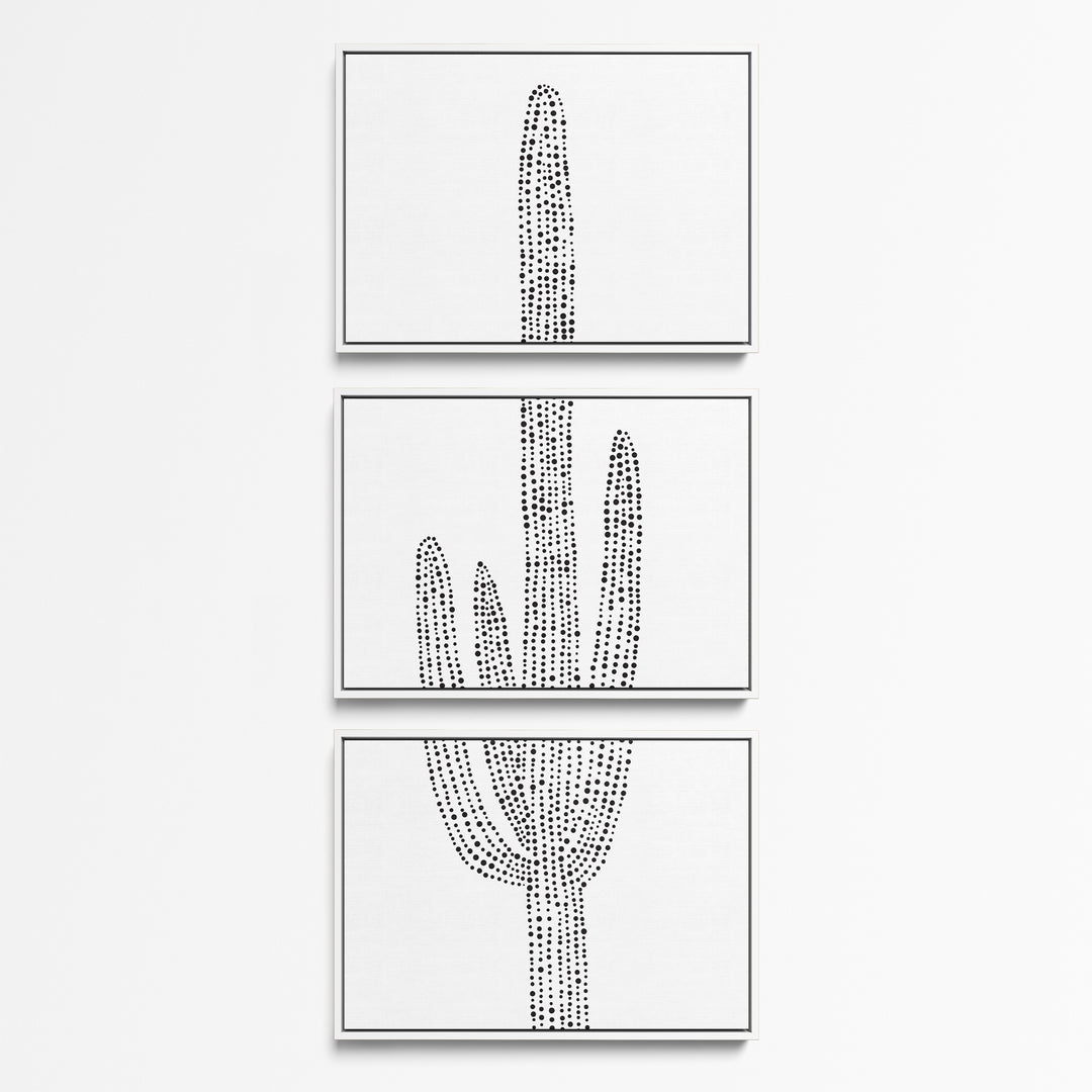 Desert Saguaro Cactus, No. 2 - Set of 3