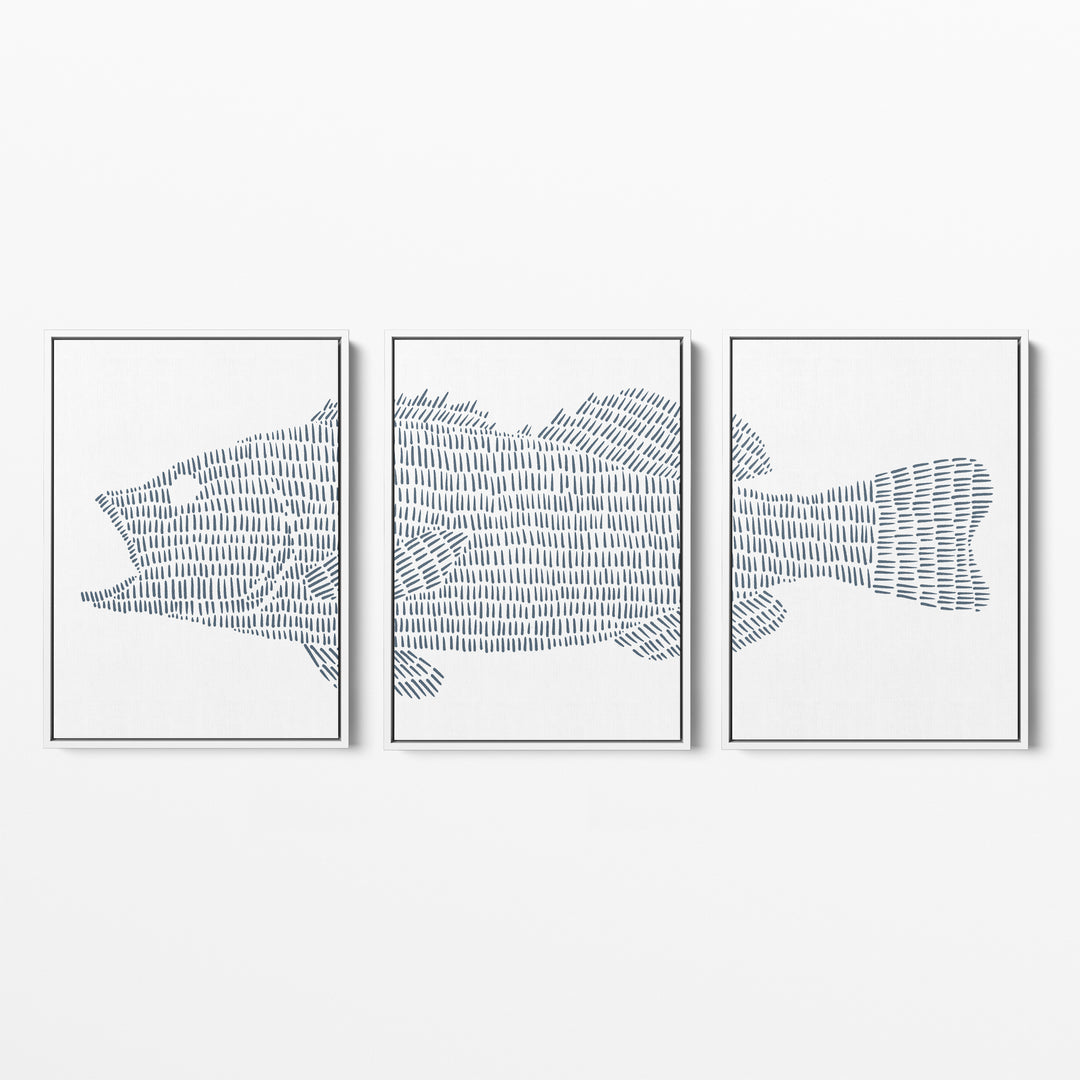 Largemouth Bass Lake Fish Set of Jetty Home