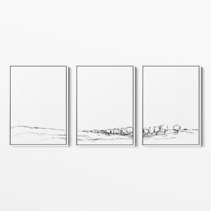 The Meadow Landscape - Set of 3 - Jetty Home