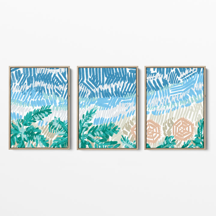 Between Tidelines Triptych - Set of 3