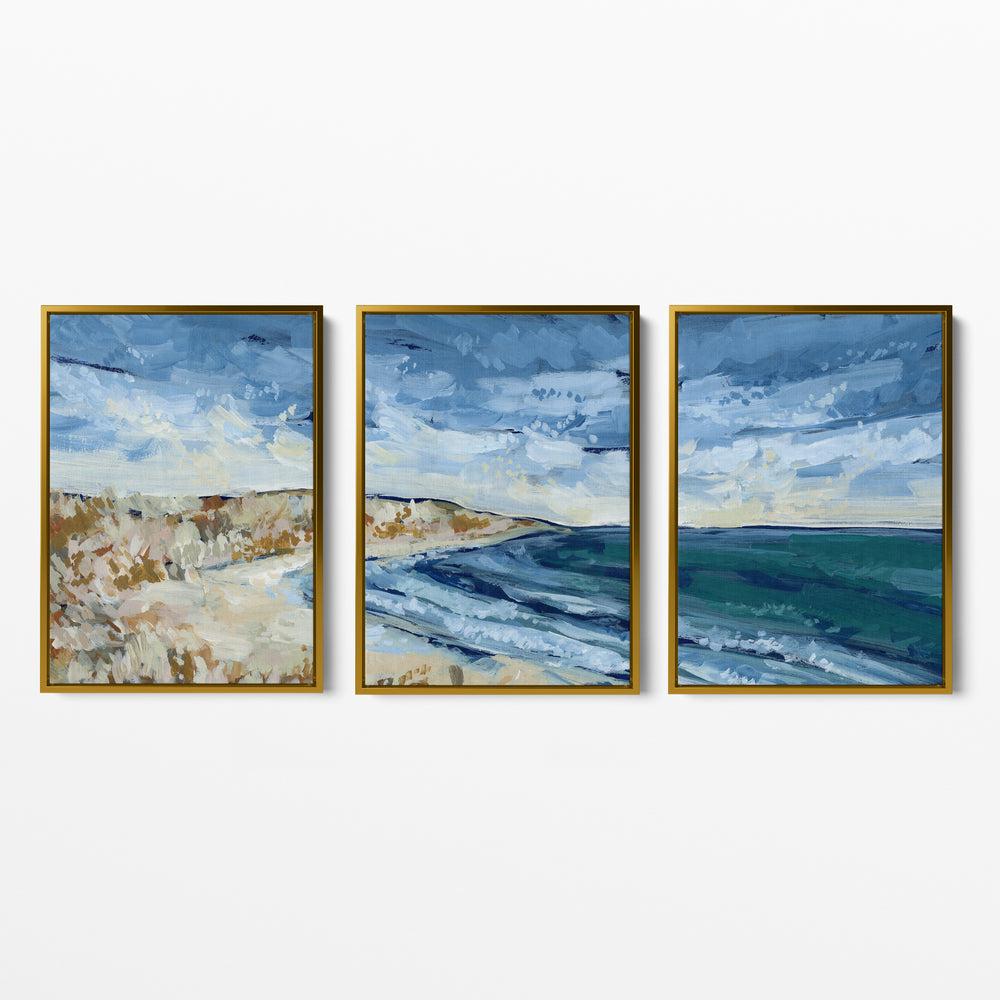 Pacific Views Triptych - Set of 3  - Art Prints or Canvases - Jetty Home