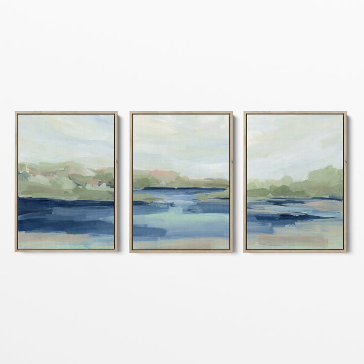 Shoreside Memories - Set of 3  - Art Prints or Canvases - Jetty Home