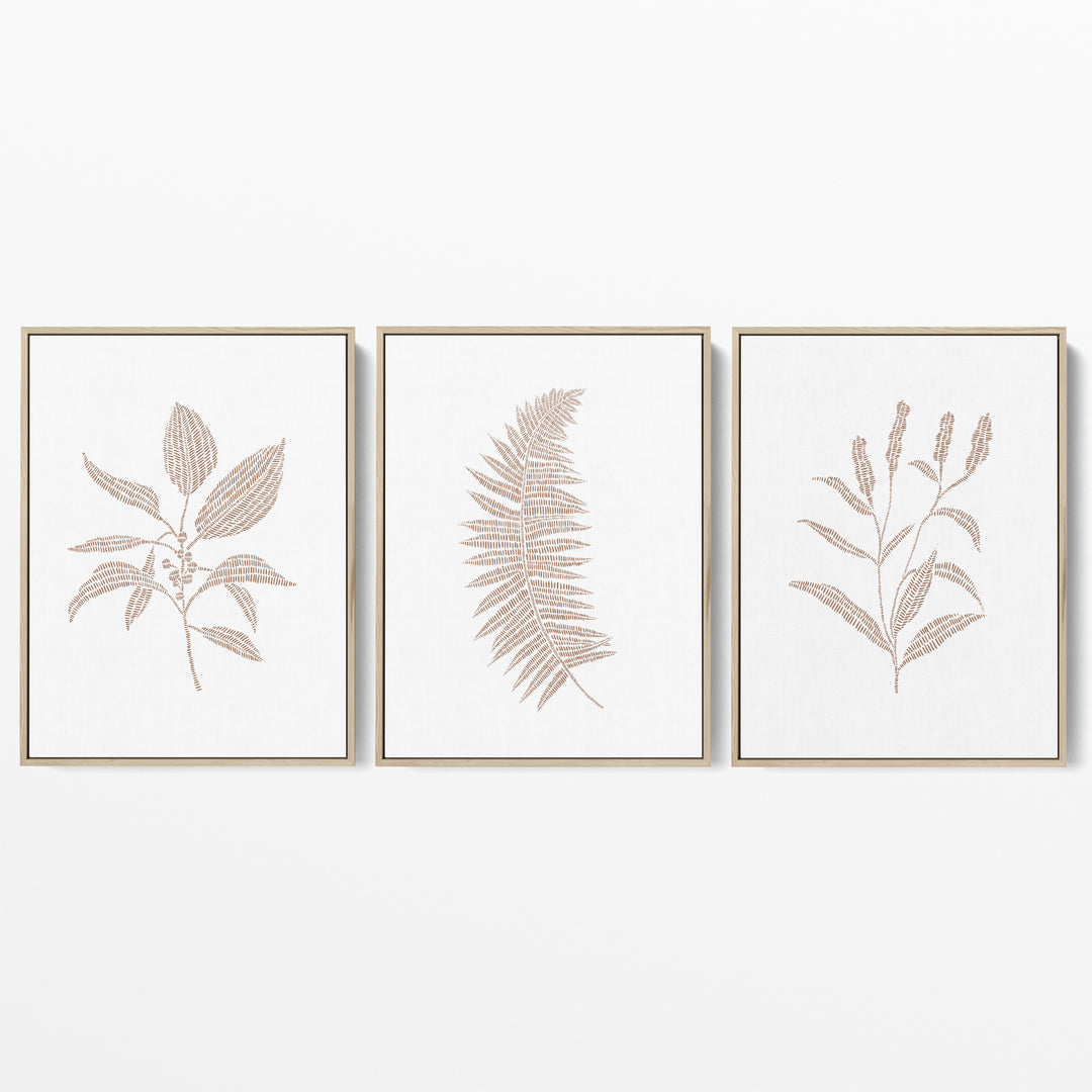 Modern Plant Life Triptych - Set of 3 - Jetty Home