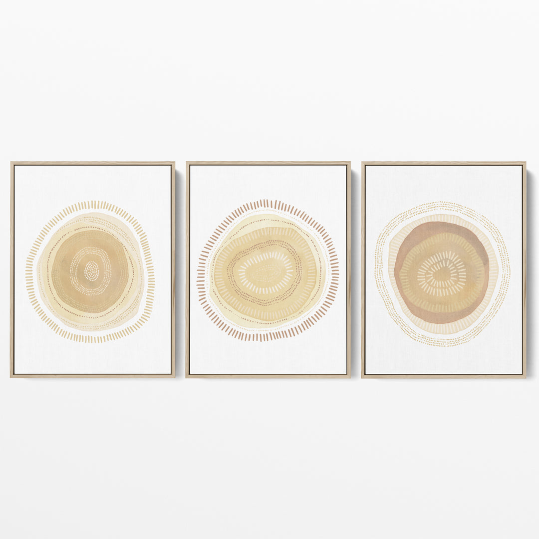 Modern Minimalist Circles - Set of 3