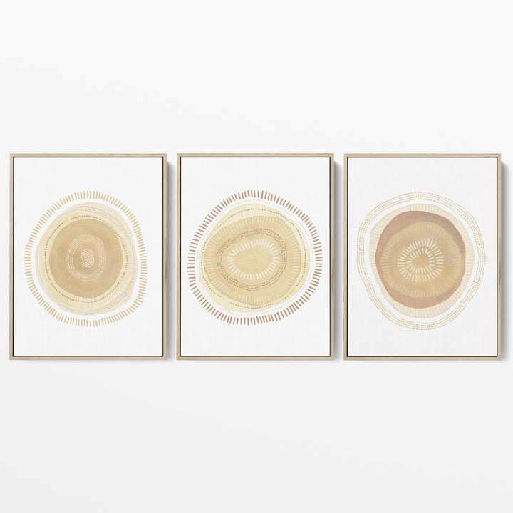 Modern Minimalist Circles - Set of 3
