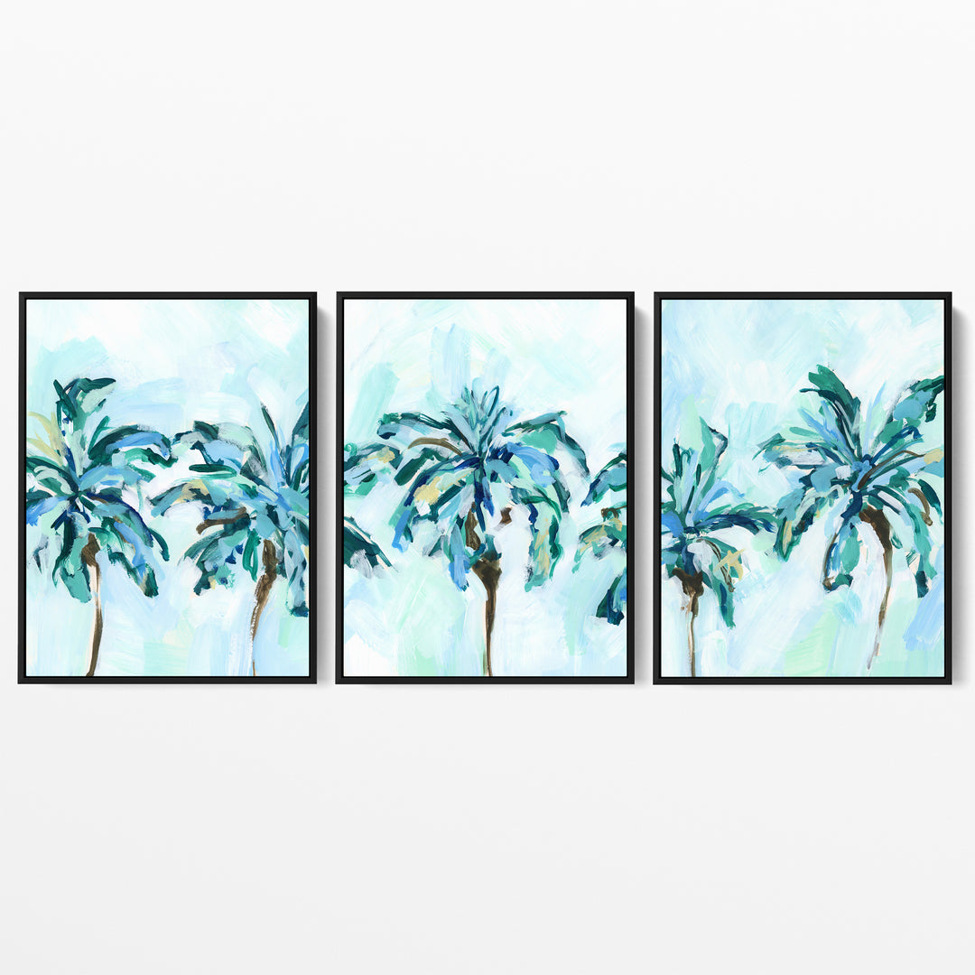 Breezy Island Palms - Set of 3