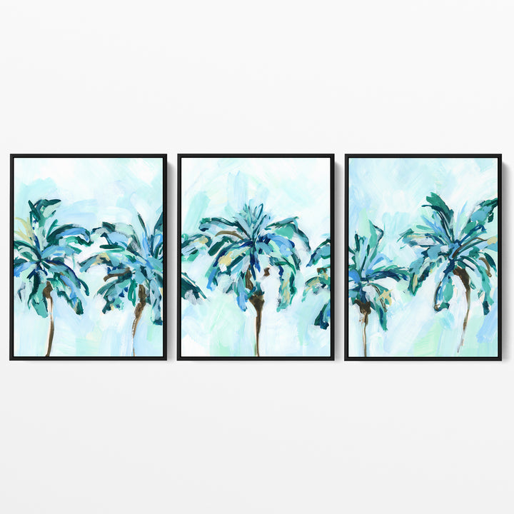 Breezy Island Palms - Set of 3