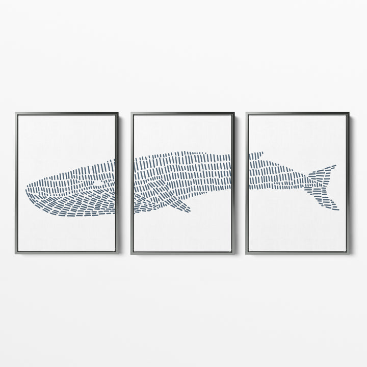 Blue Whale Illustration - Set of 3