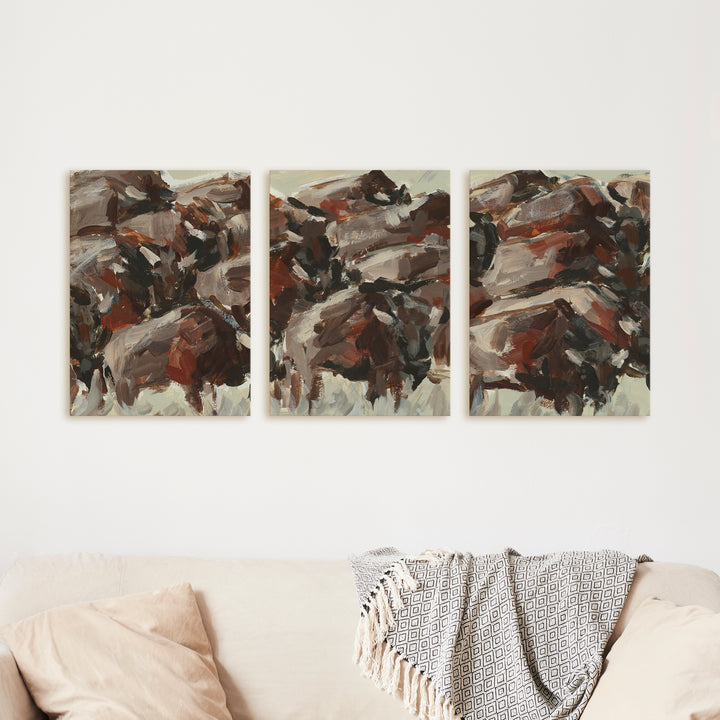 The Wild West Triptych - Set of 3