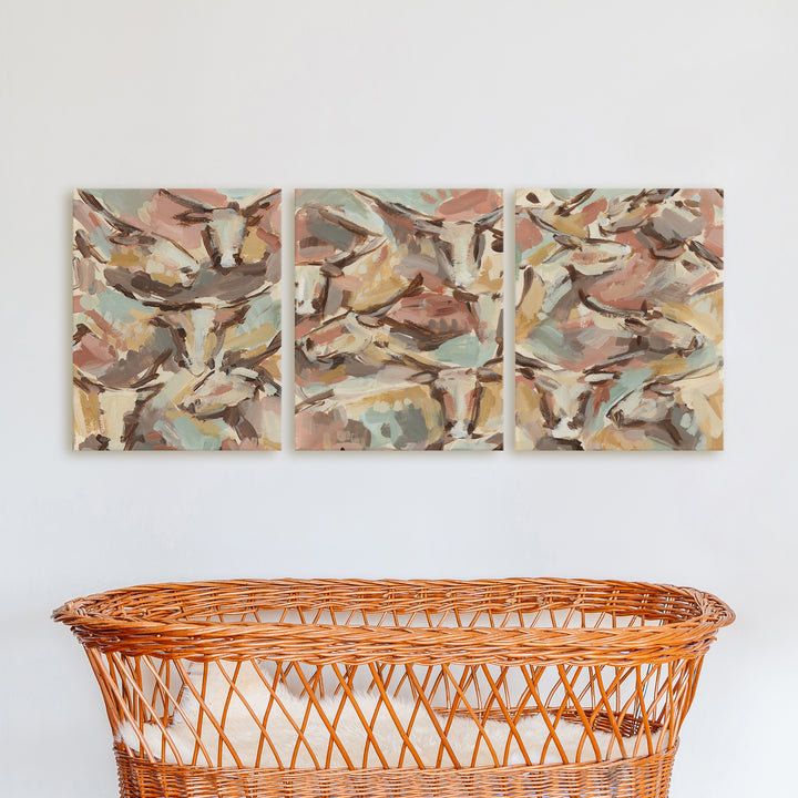 Western Herd Triptych - Set of 3 - Jetty Home